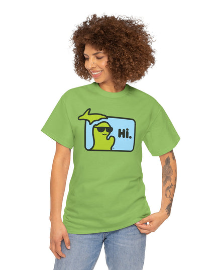 MI SAYS HI™ "Hi." Unisex Heavy Cotton Tee