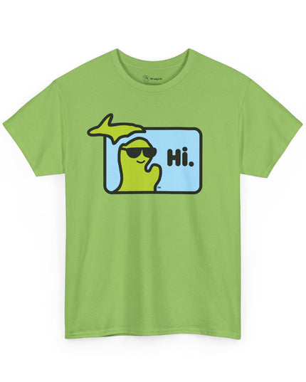 MI SAYS HI™ "Hi." Unisex Heavy Cotton Tee