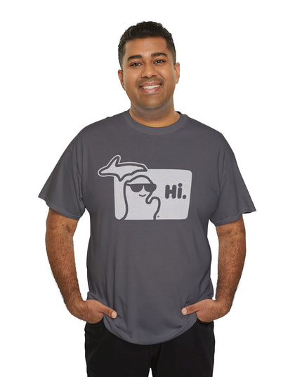 MI SAYS HI™ "Hi." Unisex Heavy Cotton Tee
