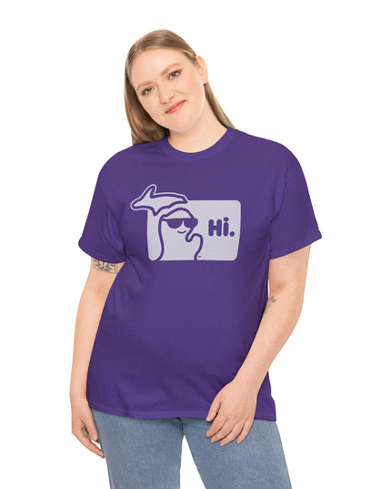 MI SAYS HI™ "Hi." Unisex Heavy Cotton Tee