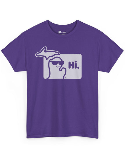 MI SAYS HI™ "Hi." Unisex Heavy Cotton Tee
