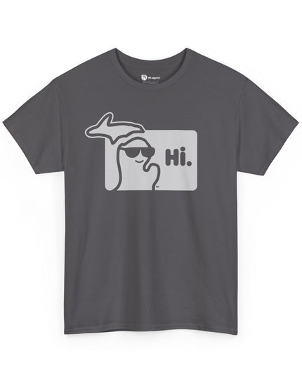 MI SAYS HI™ "Hi." Unisex Heavy Cotton Tee