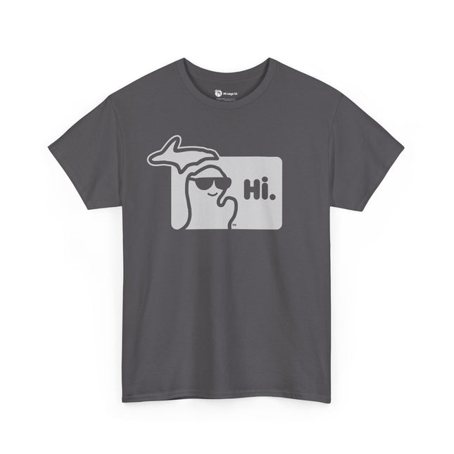 MI SAYS HI™ "Hi." Unisex Heavy Cotton Tee