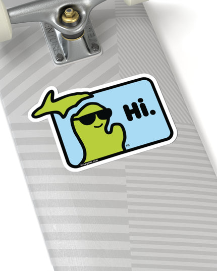 MI Says Hi™ "Hi" Kiss-Cut Sticker