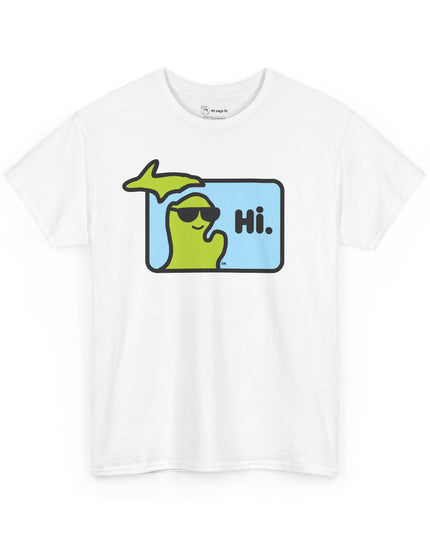 MI SAYS HI™ "Hi." Unisex Heavy Cotton Tee