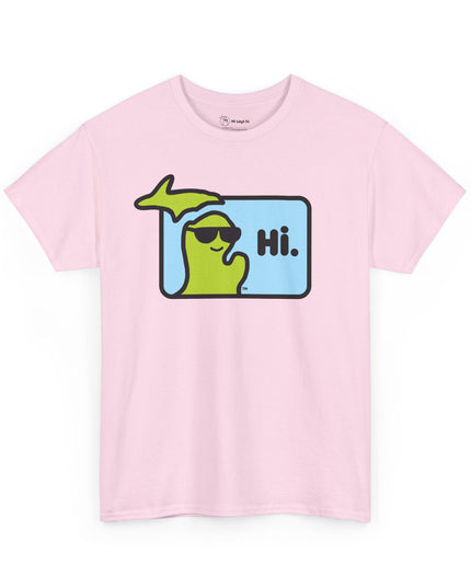 MI SAYS HI™ "Hi." Unisex Heavy Cotton Tee