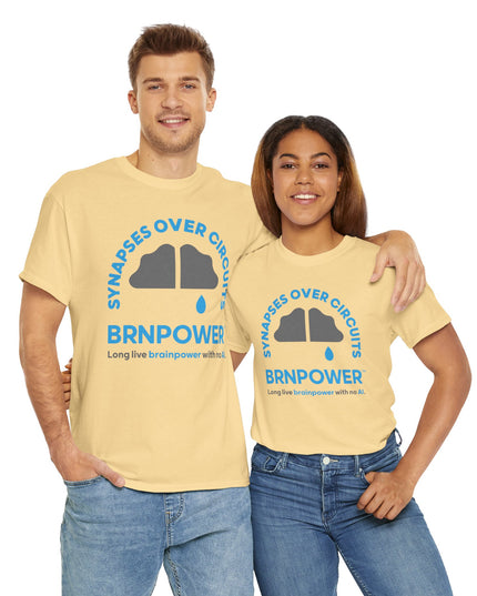 Brnpower™ - Synapses Over Circuits - Unisex Heavy Cotton Tee