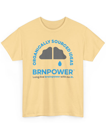 Brnpower™ Organically Sourced Ideas - Unisex Heavy Cotton Tee