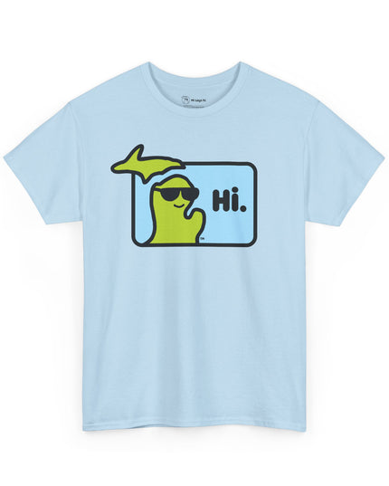 MI SAYS HI™ "Hi." Unisex Heavy Cotton Tee