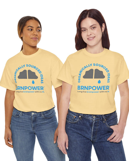 Brnpower™ Organically Sourced Ideas - Unisex Heavy Cotton Tee