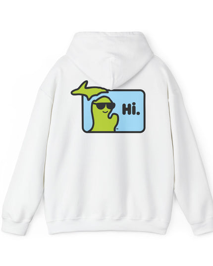 MI Says Hi™ "Hi" on Back - Unisex Heavy Blend™ Hooded Sweatshirt