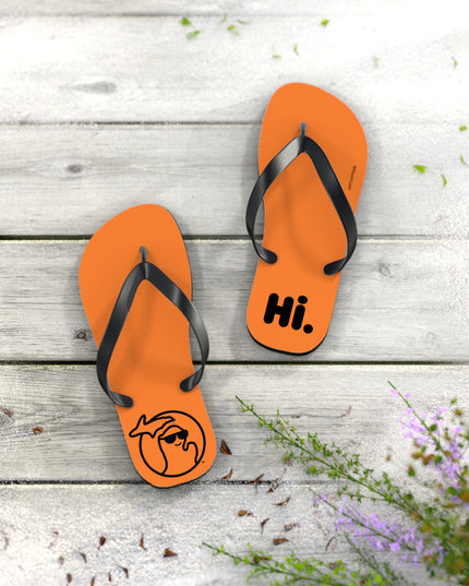 MI Says Hi™ - Flip Flops - Orange