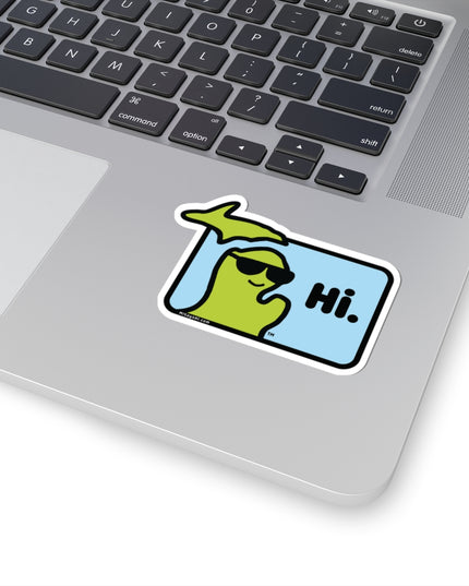 MI Says Hi™ "Hi" Kiss-Cut Sticker
