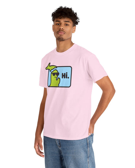 MI SAYS HI™ "Hi." Unisex Heavy Cotton Tee
