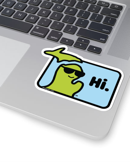 MI Says Hi™ "Hi" Kiss-Cut Sticker