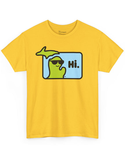 MI SAYS HI™ "Hi." Unisex Heavy Cotton Tee