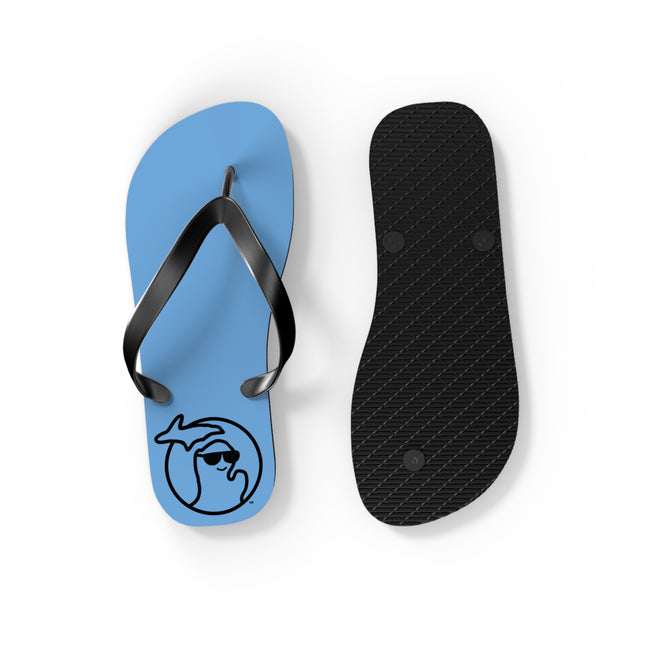 MI Says Hi™ - Flip Flops - Light Blue