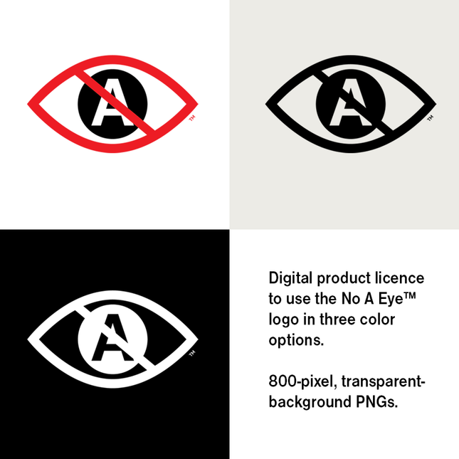 Official No A Eye™ Logo - Digital License and Download